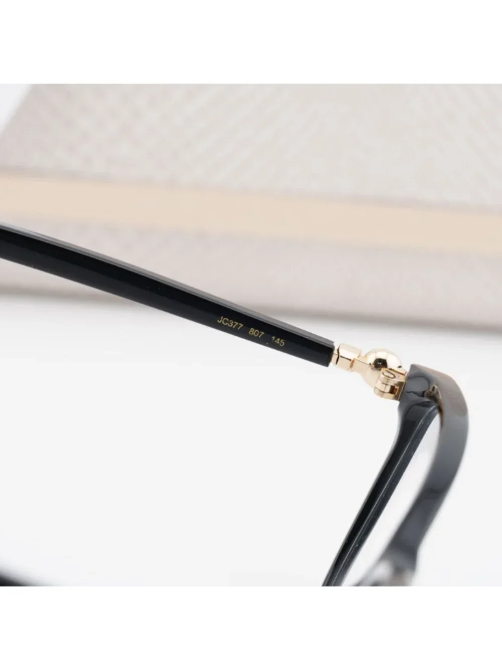Jimmy Choo JC377 0807 00 Eyeglasses Black 53mm Rectangle Frame